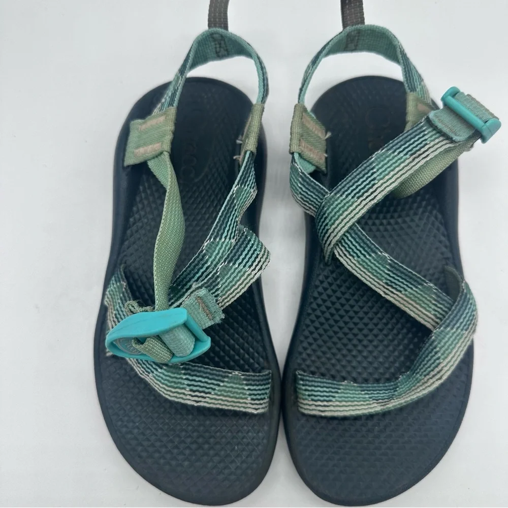 Chaco’s  Kids’ Z/1 EcoTread Marled Pine Striped Sandals Size 2